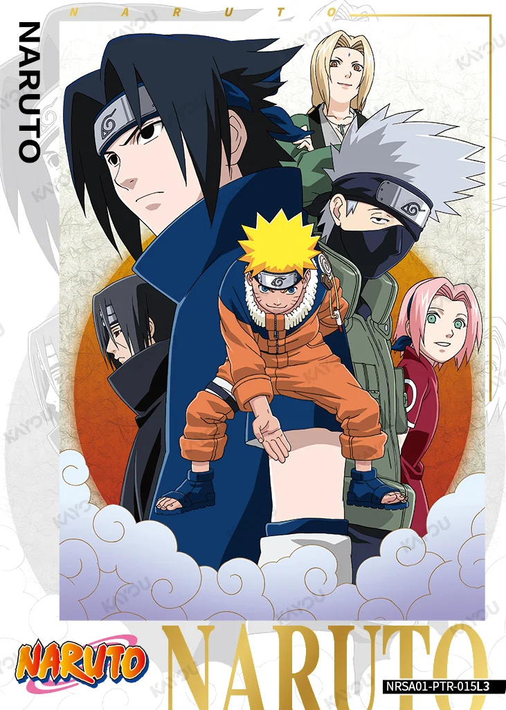 NARUTO KAYOU · PTR Naruto Uzumaki / Sasuke Uchiha / Sakura Haruno · Group scene NRSA01-PTR-015L3  Heaven Scroll Series 1