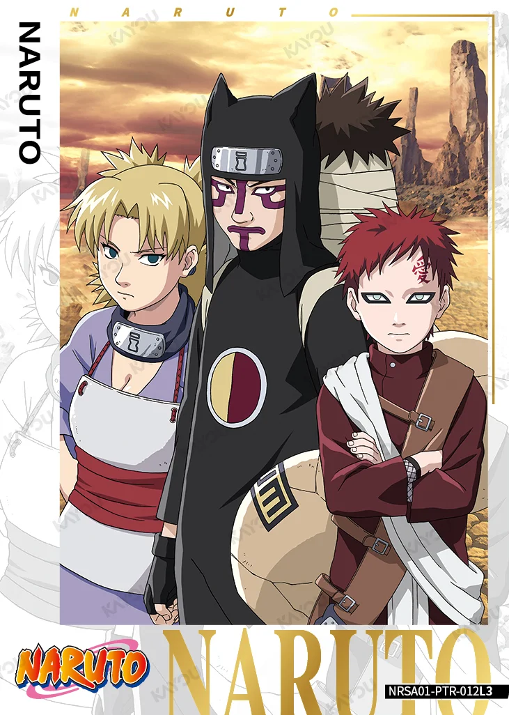 NARUTO KAYOU · PTR Gaara / Temari / Kankuro · Group scene NRSA01-PTR-012L3  Heaven Scroll Series 1