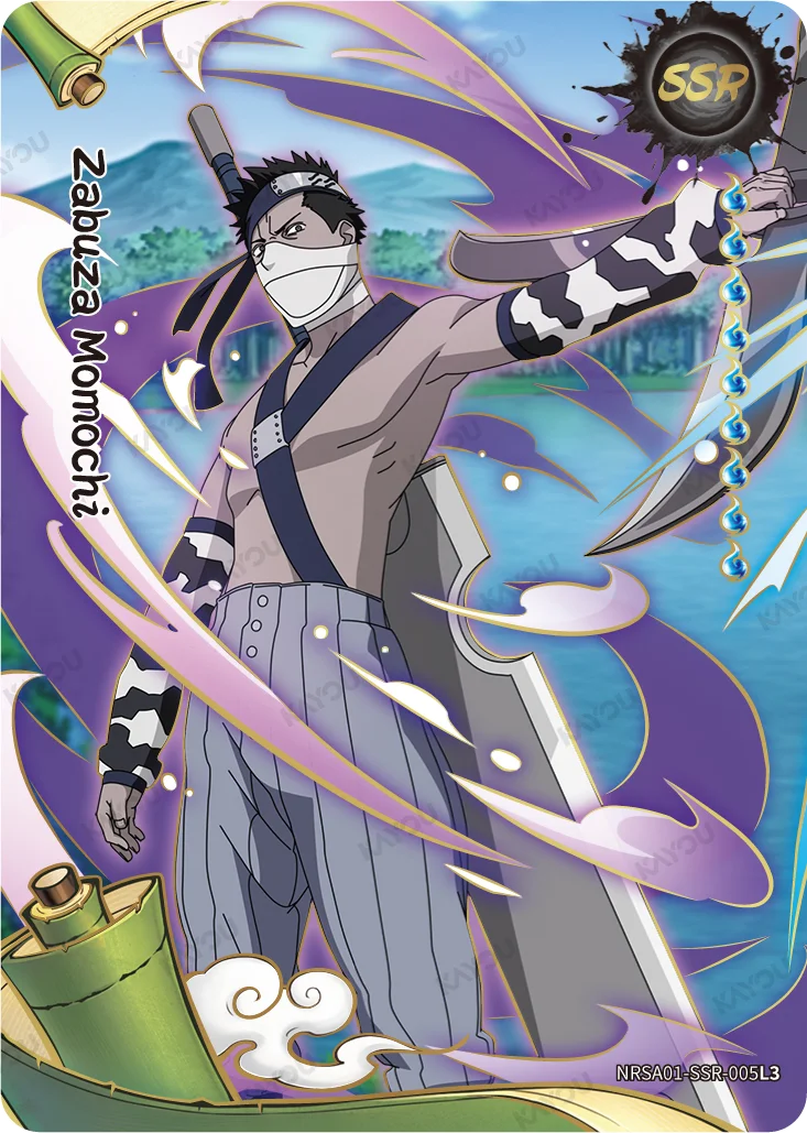 NARUTO KAYOU · SSR Zabuza Momochi NRSA01-SSR-005L3  Heaven Scroll Series 1