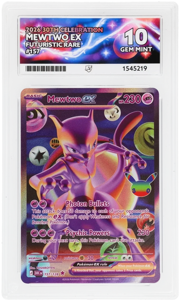 [Pre-Order] Mewtwo ex 157/128 (30th Celebration) — ACE 10