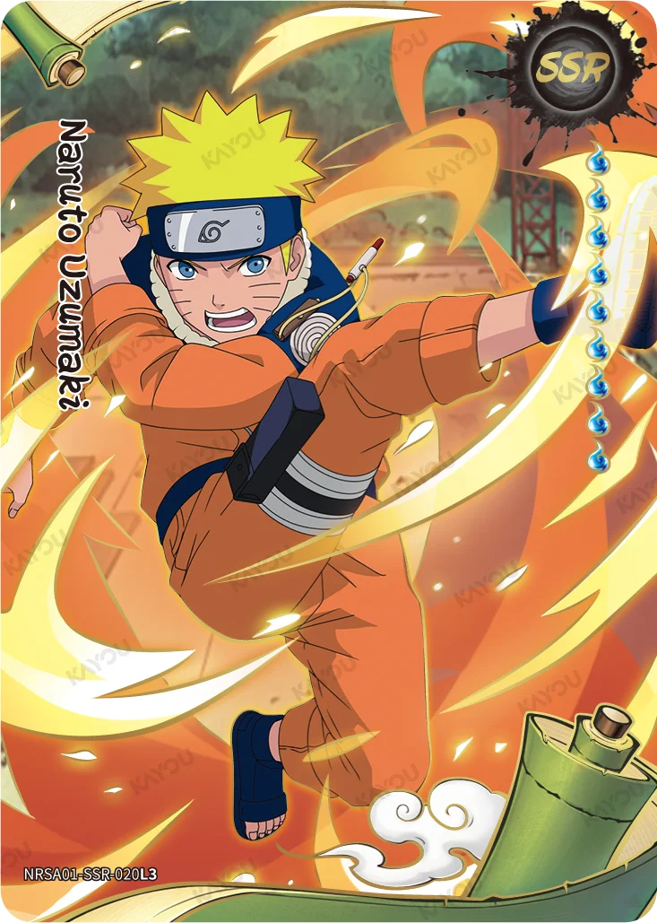 NARUTO KAYOU · SSR Naruto Uzumaki NRSA01-SSR-020L3  Heaven Scroll Series 1