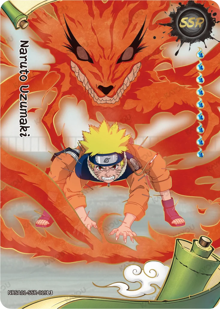NARUTO KAYOU · SSR Naruto Uzumaki NRSA01-SSR-019L3  Heaven Scroll Series 1