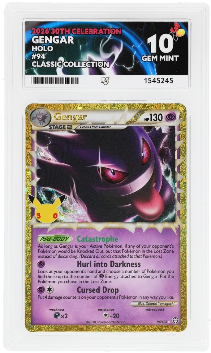 [Pre-Order] Gengar (Prime) 94/102 (30th Celebration: Classic Collection) — ACE 10