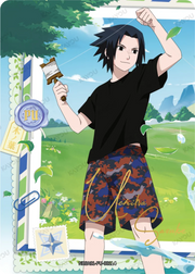 NARUTO KAYOU · PU Sasuke Uchiha NRSA01-PU-001L4  Heaven Scroll Series 1