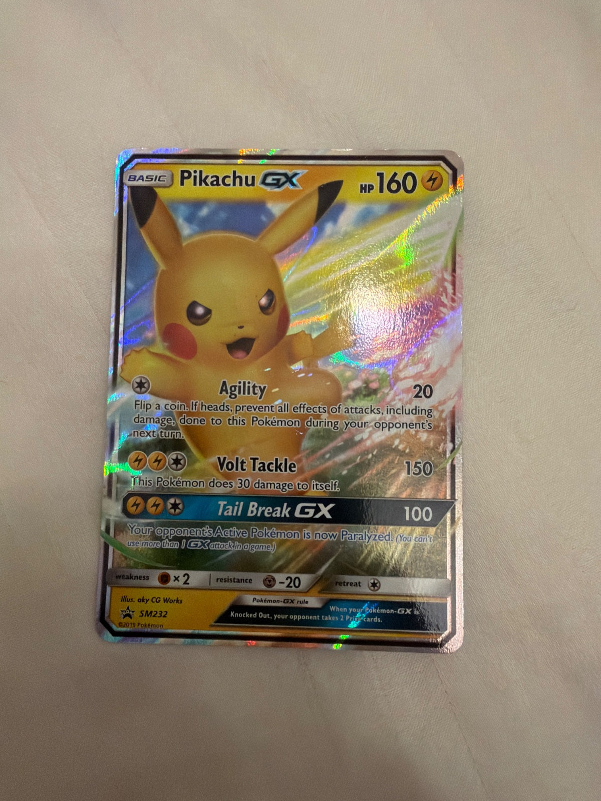 Pikachu GX SM232 (Sun & Moon Promo)