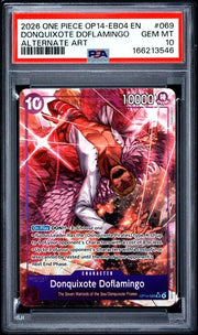 Donquixote Doflamingo - OP14-069 (Alternate Art) (The Azure Sea's Seven) — PSA 10