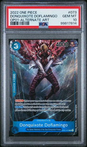 Donquixote Doflamingo (073) (Parallel) OP01-073 (Romance Dawn) — PSA 10
