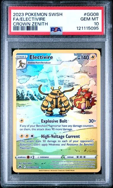 Electivire GG08/GG70 (Crown Zenith: Galarian Gallery) — PSA 10