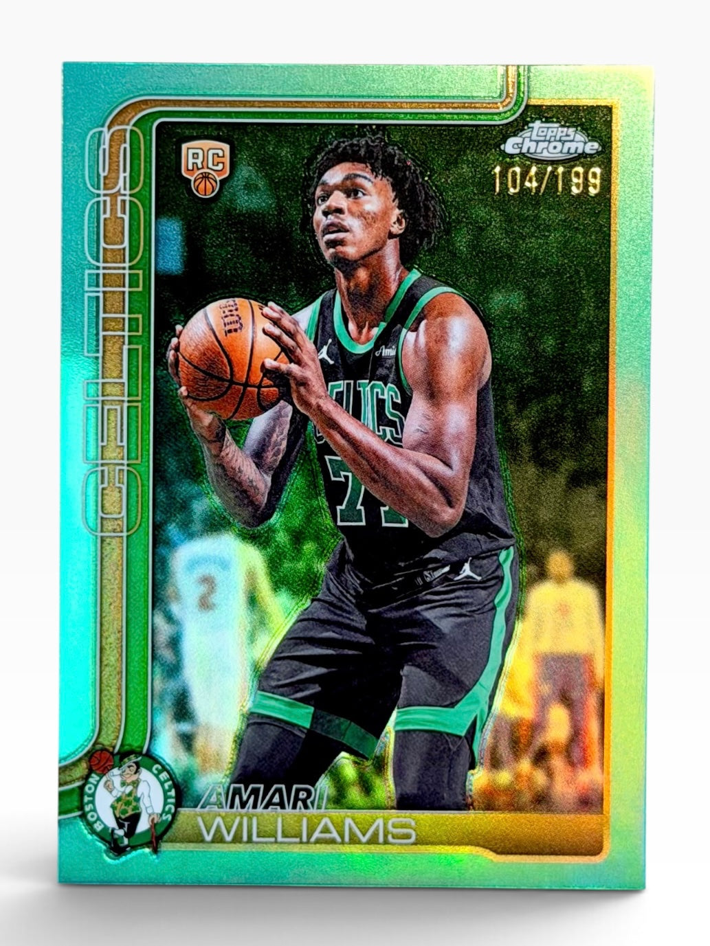 2025-26 Topps Chrome Update Amari Williams Aqua Refractor /199