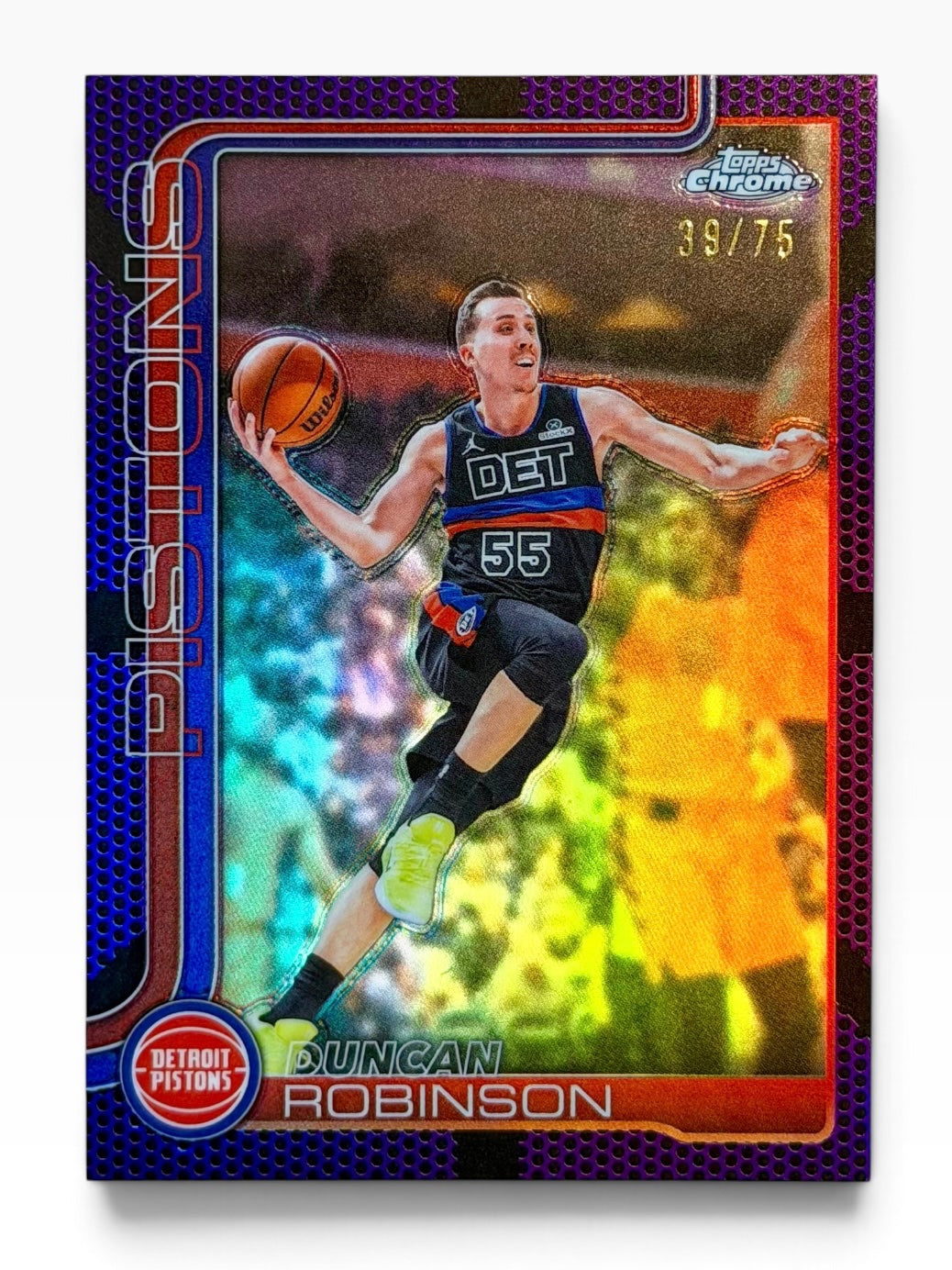 2025-26 Topps Chrome Update Duncan Robinson Purple Basketball /75