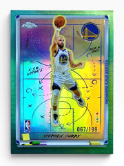 2025-26 Topps Chrome Stephen Curry X’s and Whoe’s Aqua Refractor /199