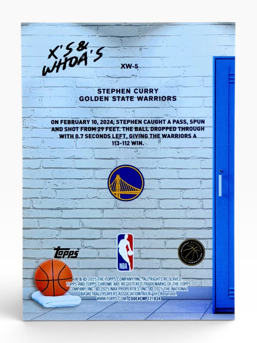 2025-26 Topps Chrome Stephen Curry X’s and Whoe’s Aqua Refractor /199