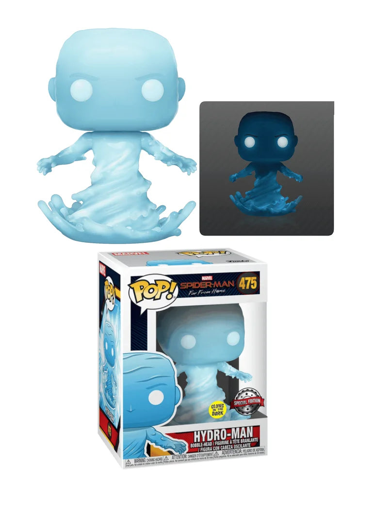 Funko Pop! Marvel Spiderman : Far From Home , Hydro-Man #475 *Glows In The Dark* - Special Edition