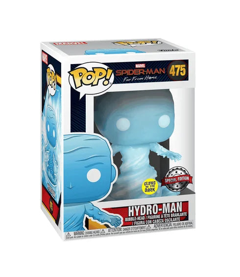 Funko Pop! Marvel Spiderman : Far From Home , Hydro-Man #475 *Glows In The Dark* - Special Edition