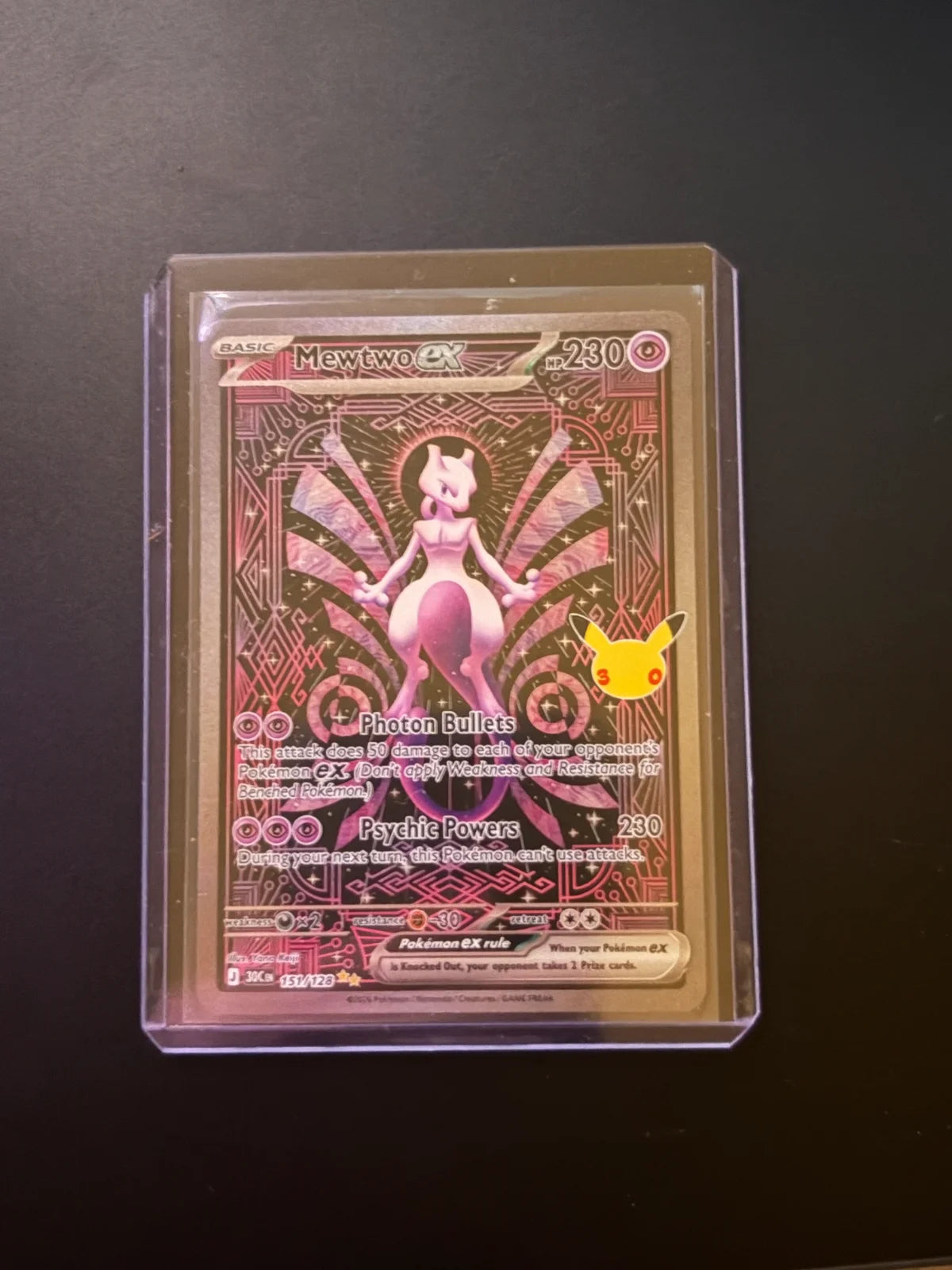 Mewtwo ex 151/128 (30th Celebration) Special Illustration Rare SIR