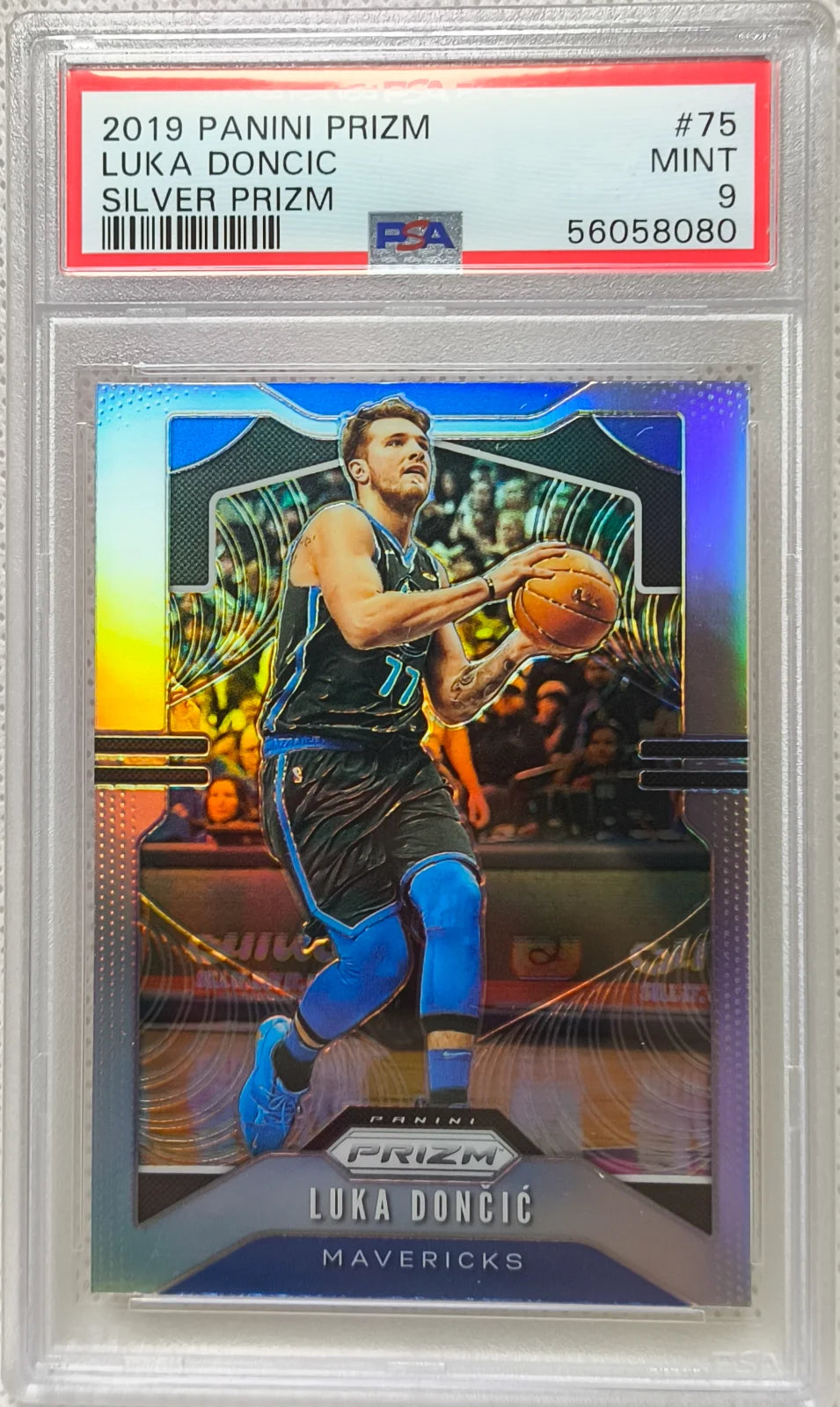 2019 Panini Prizm Silver Prizm Luka Doncic #75 PSA 9
