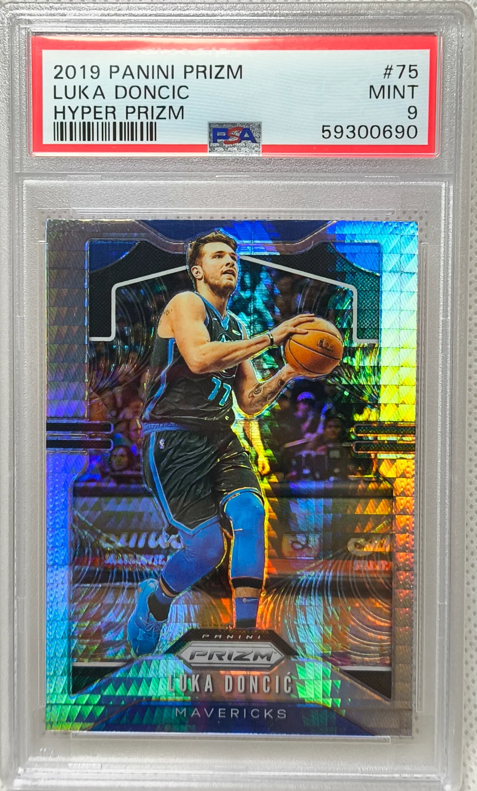 2019 Panini Prizm #75 Hyper Prizm Luka Doncic