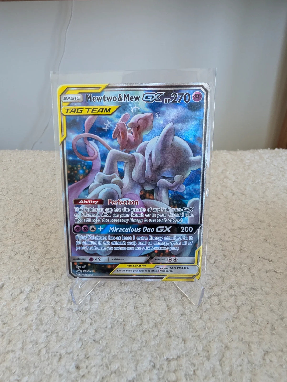 Mewtwo & Mew GX tag team (sun and moon promo)