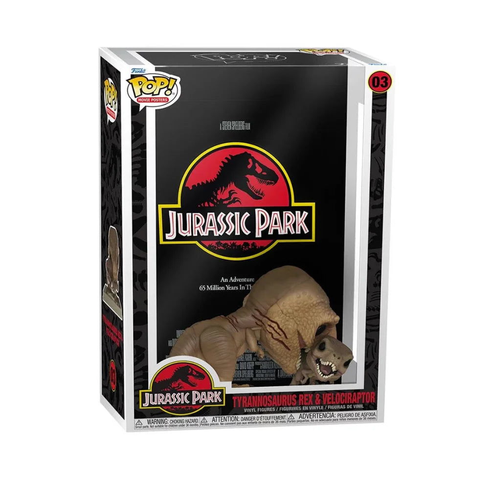 Funko POP! Movie Posters Jurassic Park Tyrannosaurus Rex & Velociraptor #03