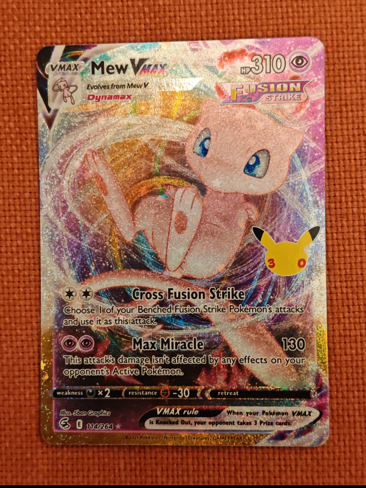 Mew VMAX 114/264 (30th Celebration: Classic Collection)