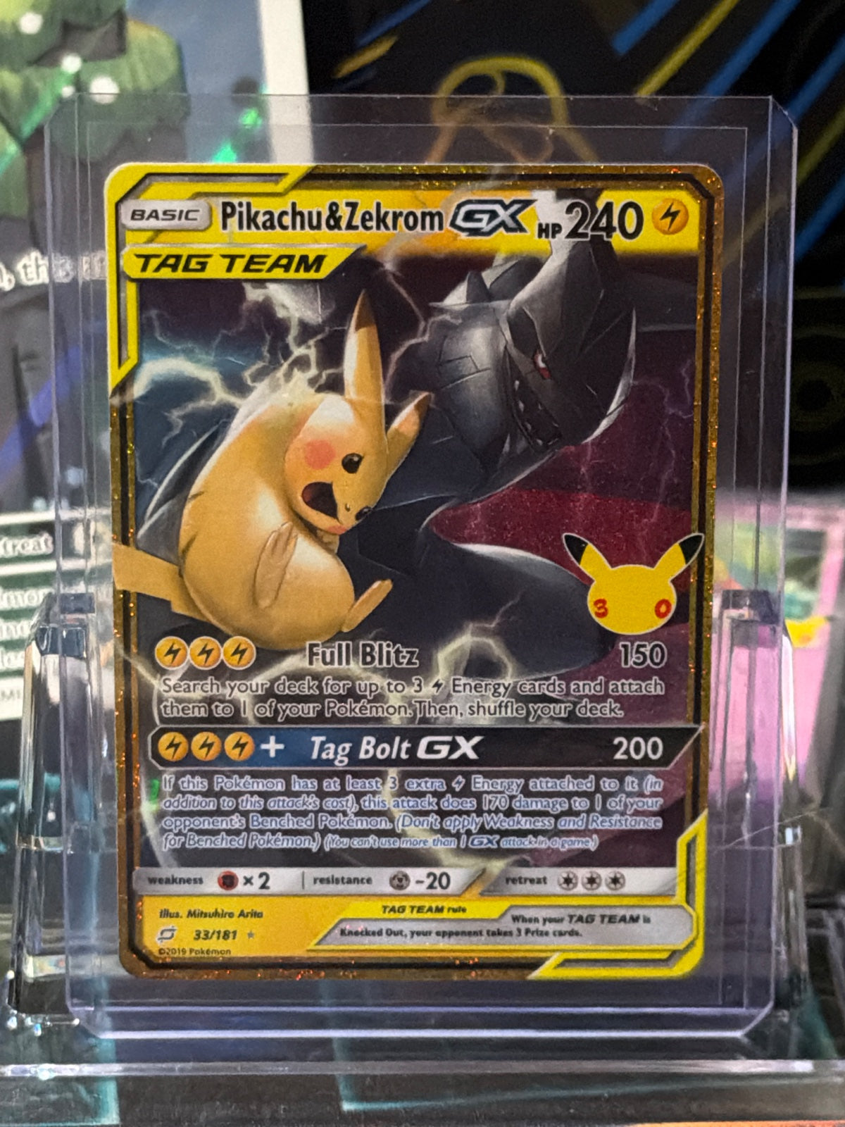 Pikachu & Zekrom GX 33/181 (30th Celebration: Classic Collection)