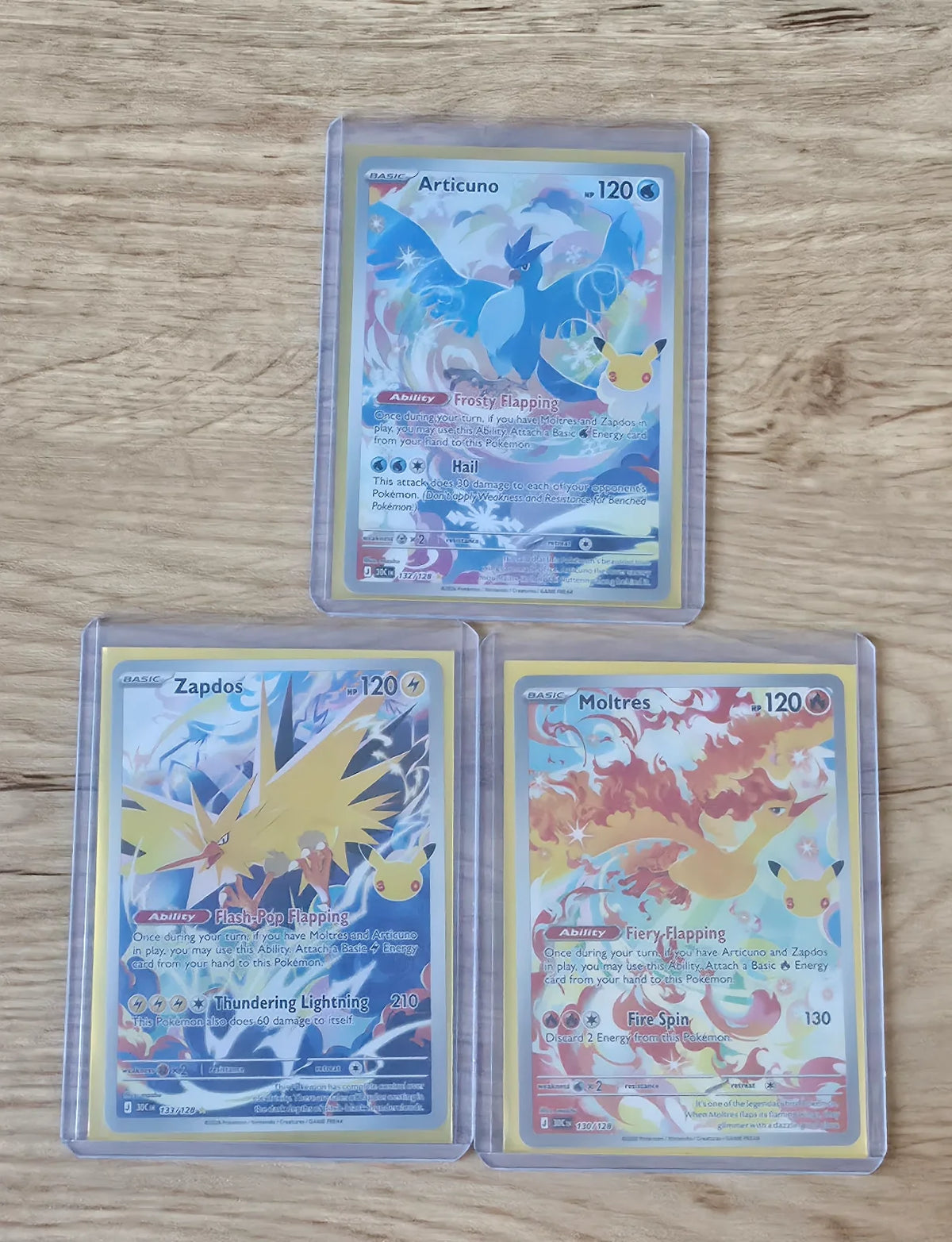 Articuno - Zapdos - Moltres Set - 30th Celebrations