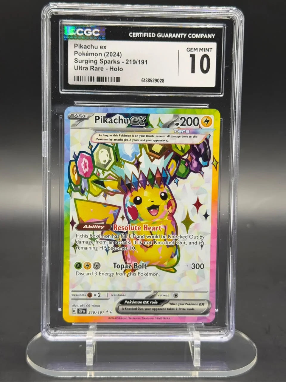 Pikachu ex 219/191 (Surging Sparks)