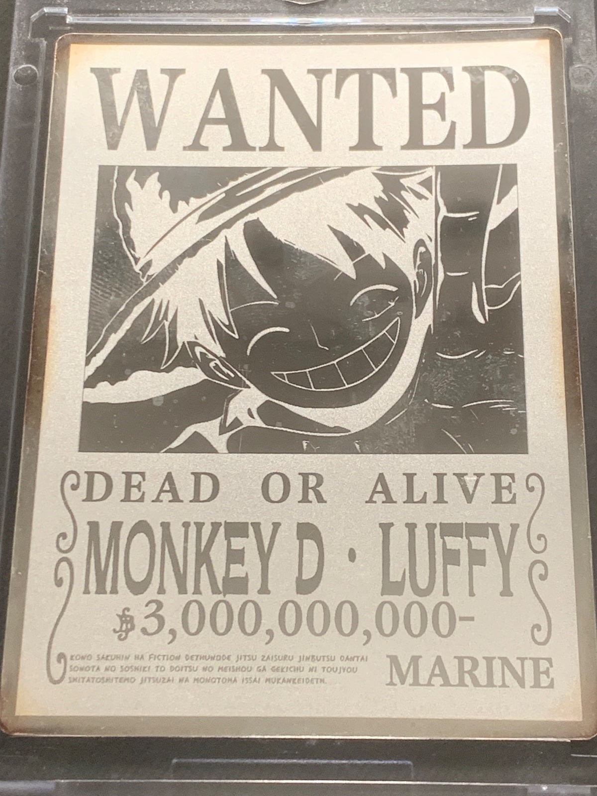 WANTED MONKEY D. LUFFY
