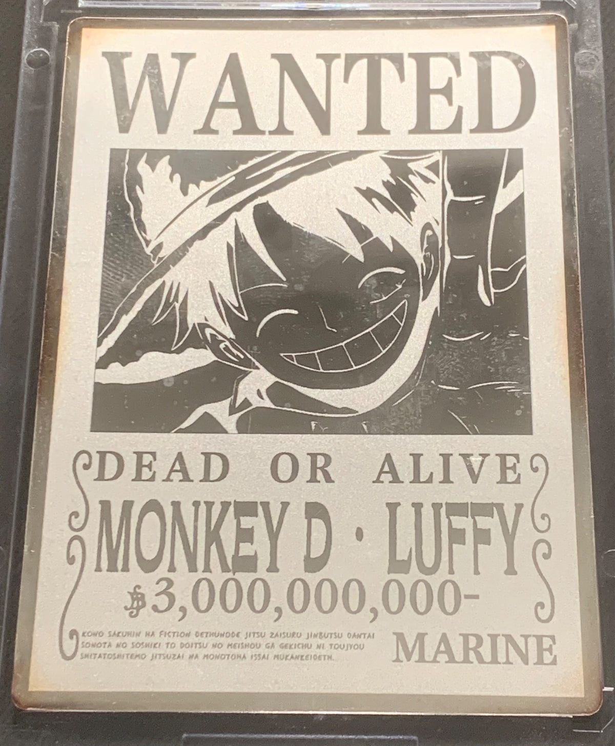WANTED MONKEY D. LUFFY