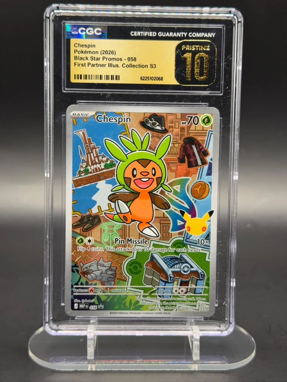 Chespin 058 (First Partner Illustration Collection S3)