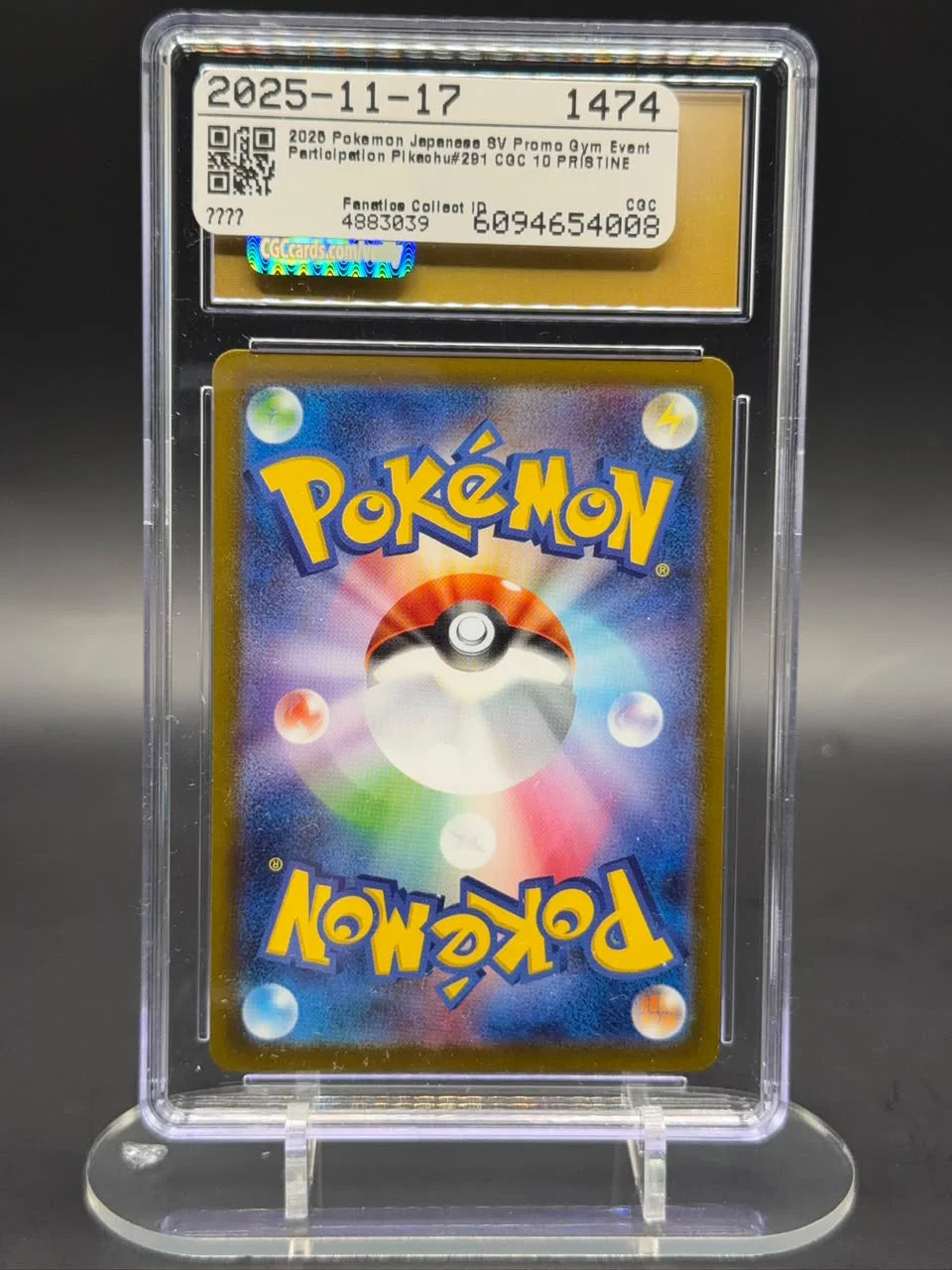 Pikachu 291/SV-P (SV Promo (Gym Event Participation))