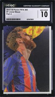 *Rare* Lionel Messi, 2017-18, Panini, FIFA 365, #7, CGC 10