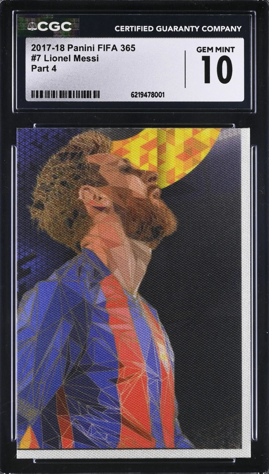 *Rare* Lionel Messi, 2017-18, Panini, FIFA 365, #7, CGC 10