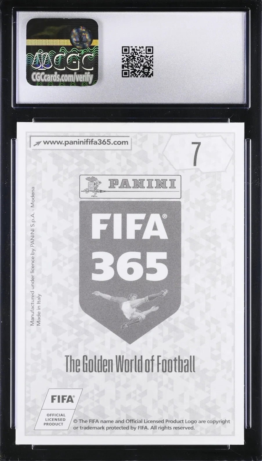 *Rare* Lionel Messi, 2017-18, Panini, FIFA 365, #7, CGC 10