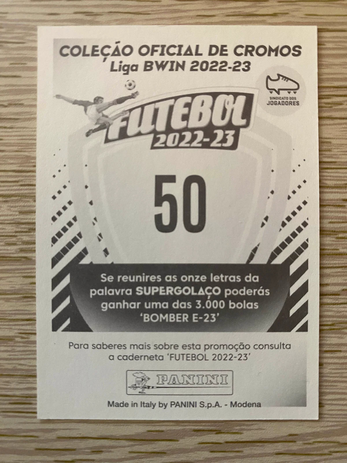 2022-23 Panini Futebol Stickers - #50 Joao Mario - Benfica