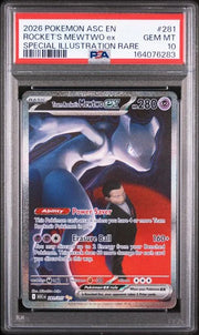 Team Rocket's Mewtwo ex 281/217 (Ascended Heroes) — PSA 10
