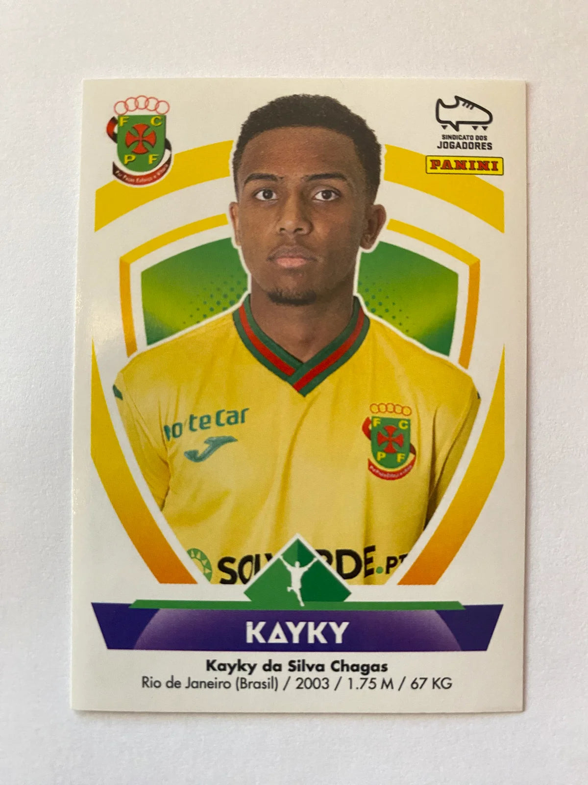 2022-23 Panini Futebol Stickers 225 Kayky - Pacos de Ferreira