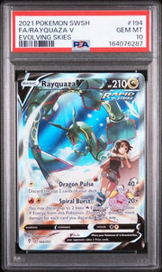 Rayquaza V (Alternate Full Art) 194/203 (Evolving Skies) — PSA 10