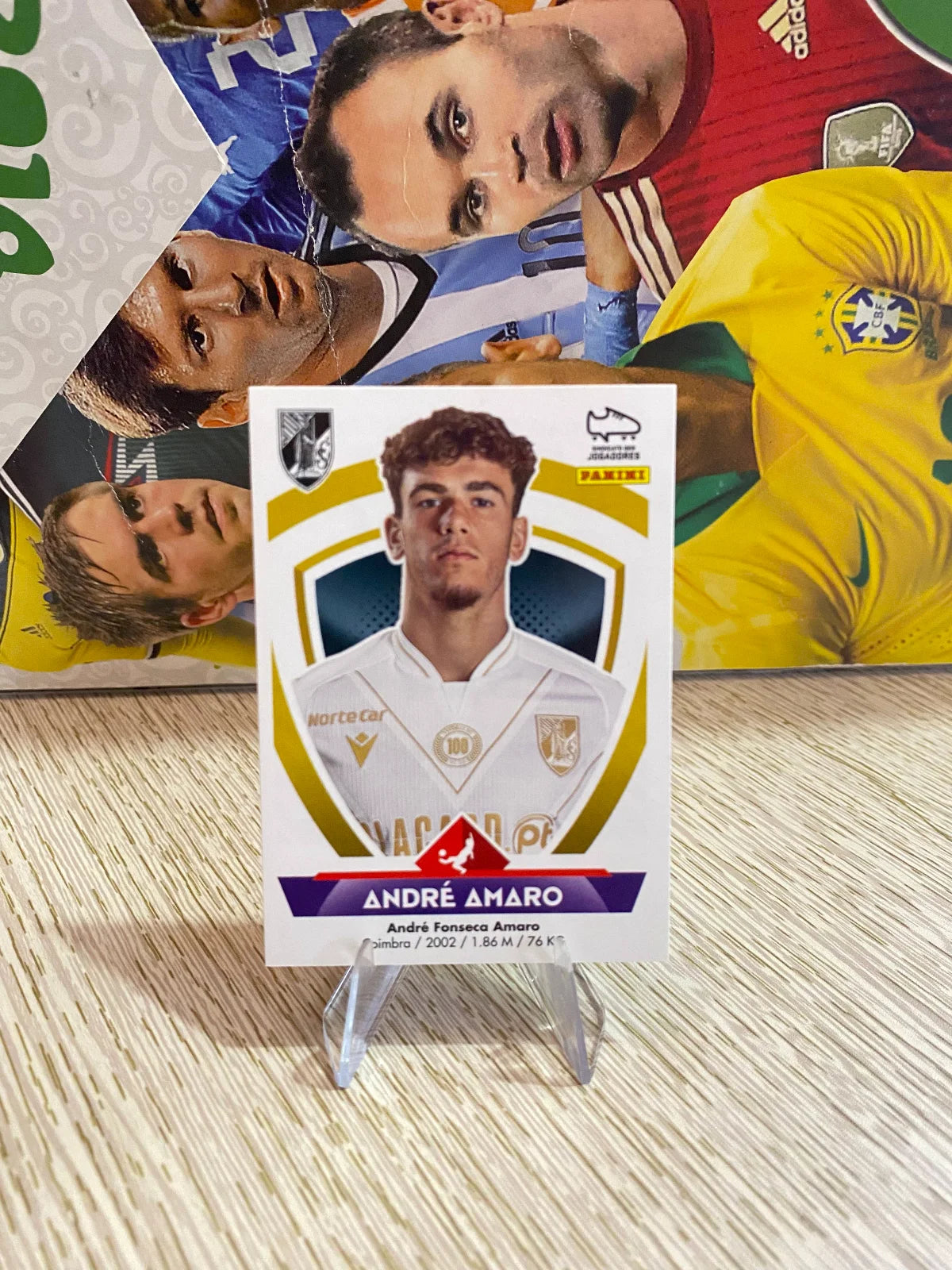 2022-23 Panini Futebol Stickers 328 Andre Amaro - Vitoria Guimaraes