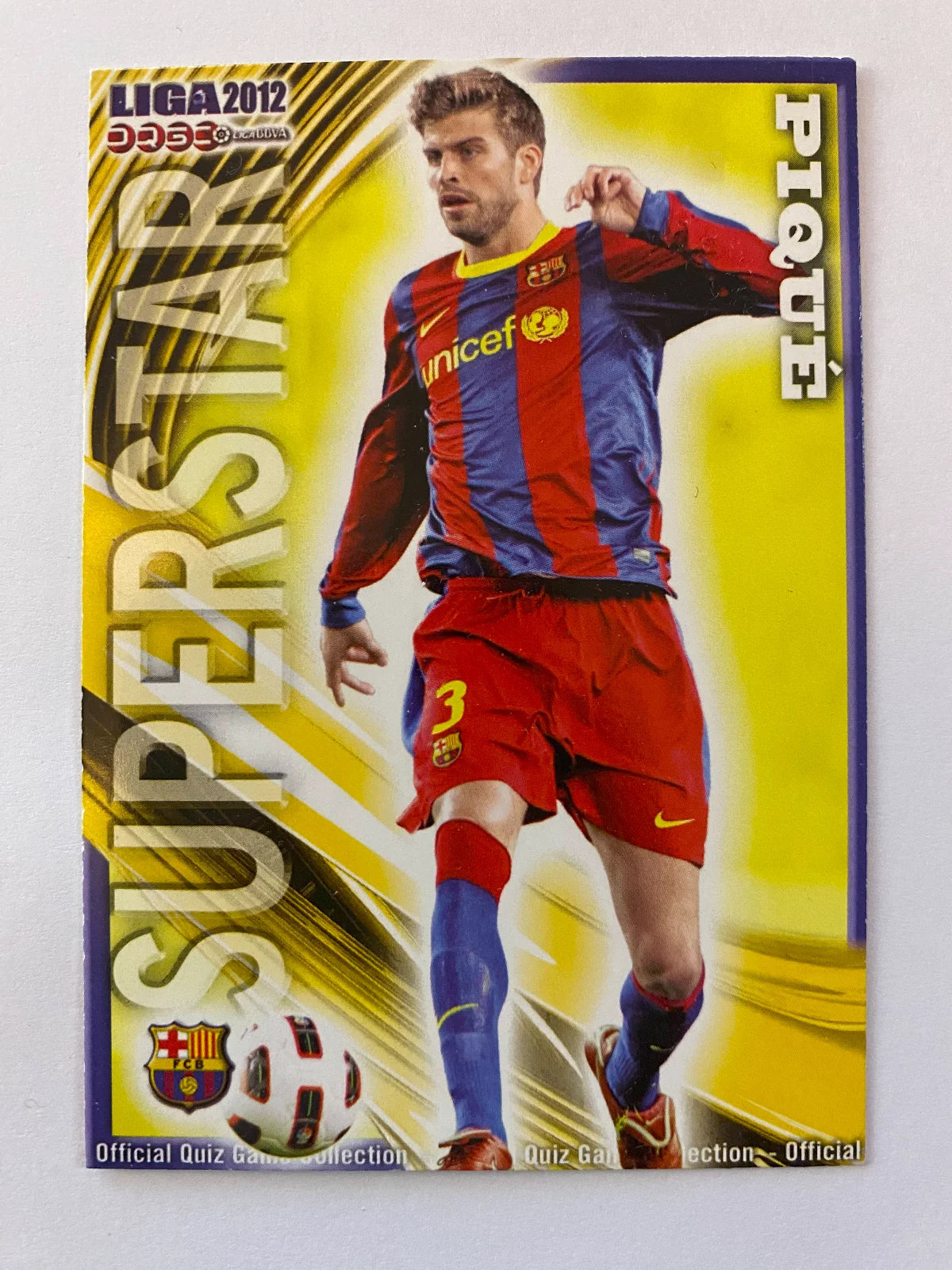 2011-12 Mundicromo Las Fichas de la Liga 024 Piqué SuperStar
