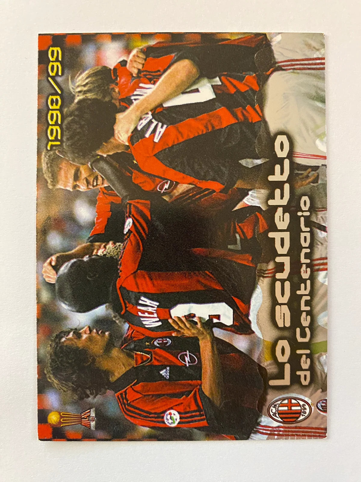 1999-00 Panini Calcio cards 2000 #M3 AC Milan 98/99 Scudetto del centenario card