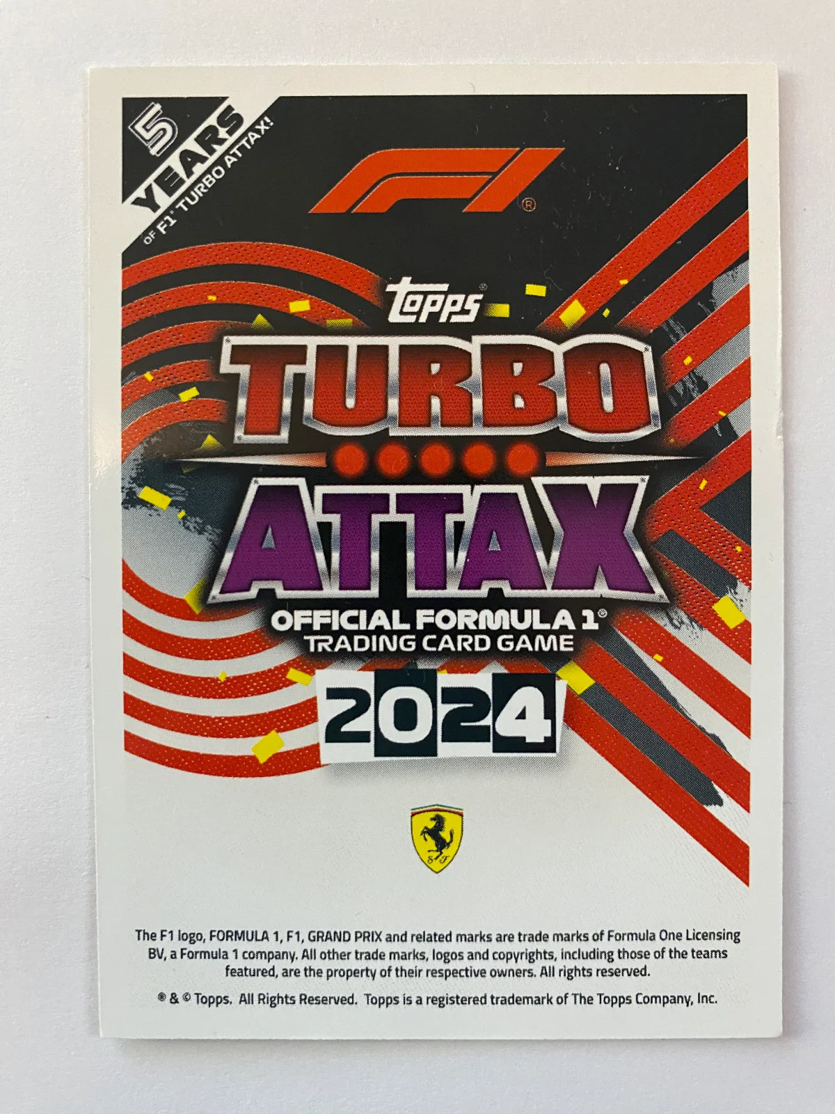 2024 Topps Turbo Attax F1 Topps Awards FOIL #305 Carlos Sainz Ferrari