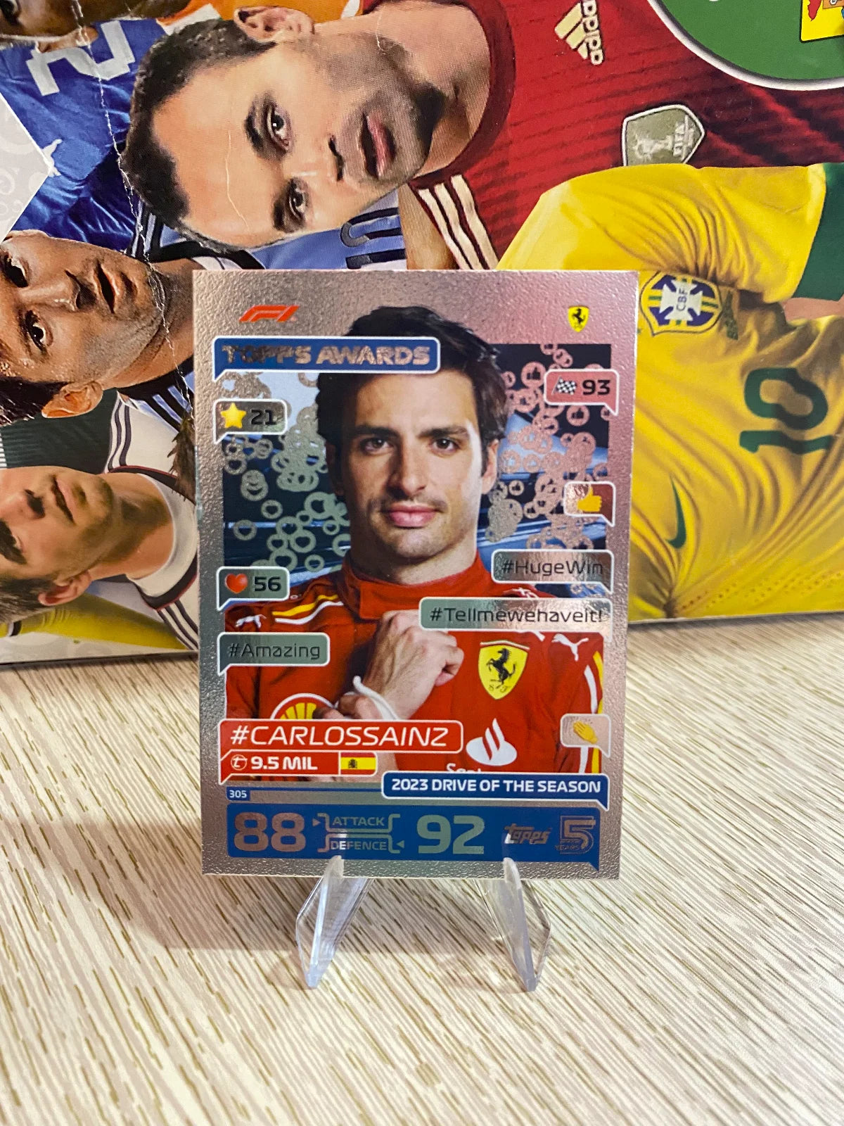 2024 Topps Turbo Attax F1 Topps Awards FOIL #305 Carlos Sainz Ferrari