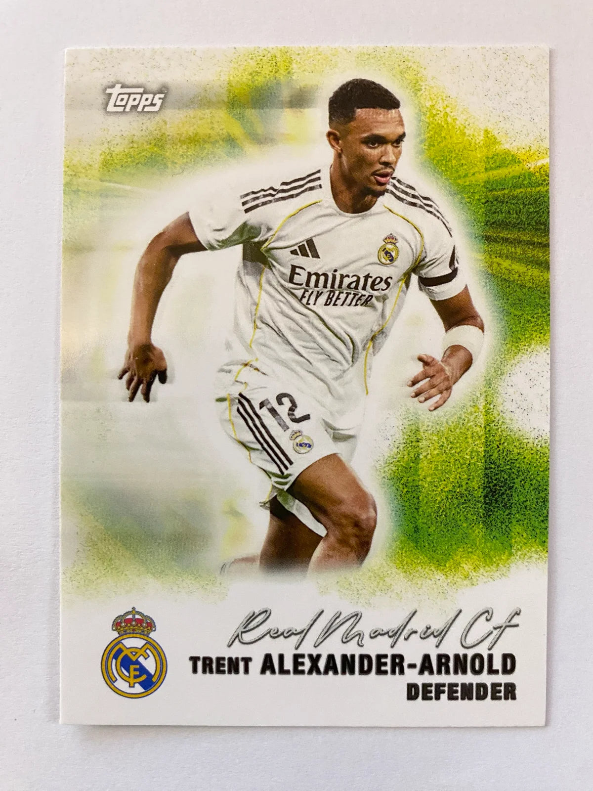 2025-26 Topps Real Madrid Team Set - #27 Trent Alexander-Arnold Pitch Pursuit