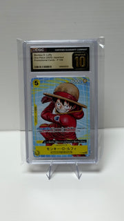 Monkey D Luffy [Mcdonald's] (JP) P-106 (One Piece Promotion Cards (JP)) — CGC 10 (Pristine)