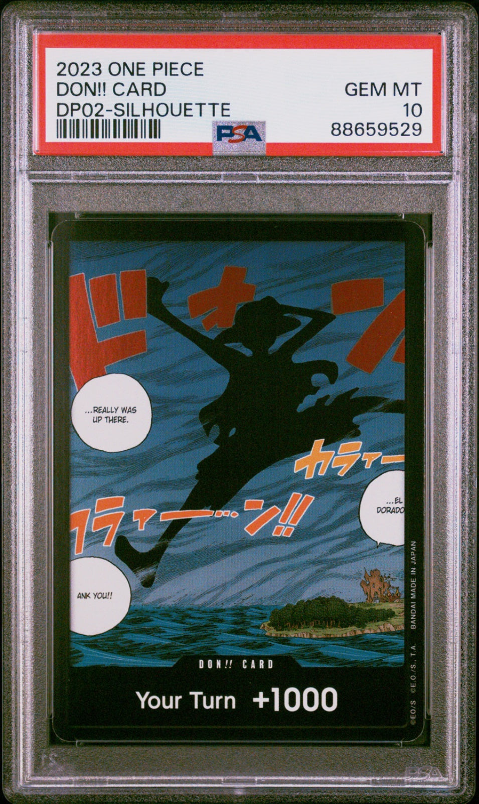 DON!! Card (Silhouette) (Double Pack Set Volume 2) (Awakening of the New Era) — PSA 10