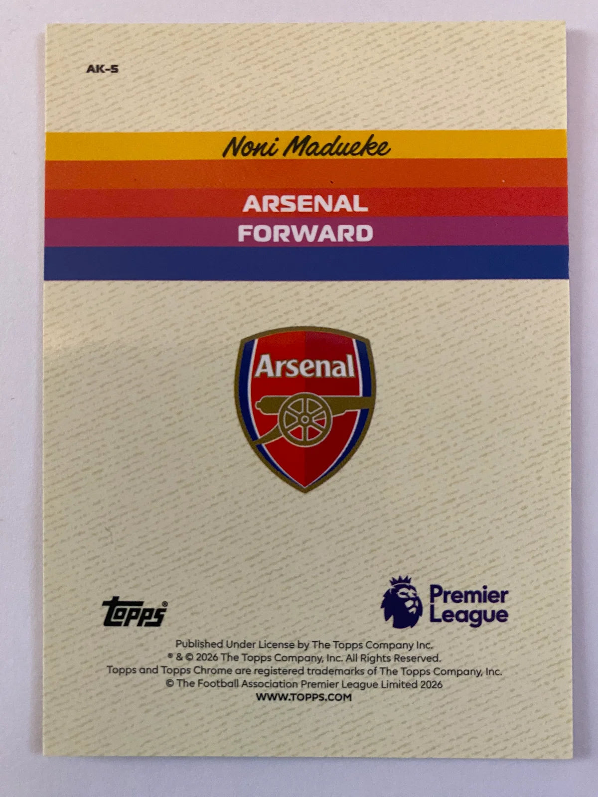 2025-26 Topps Chrome Premier League - Alive and Kicking #AK-5 Noni Madueke