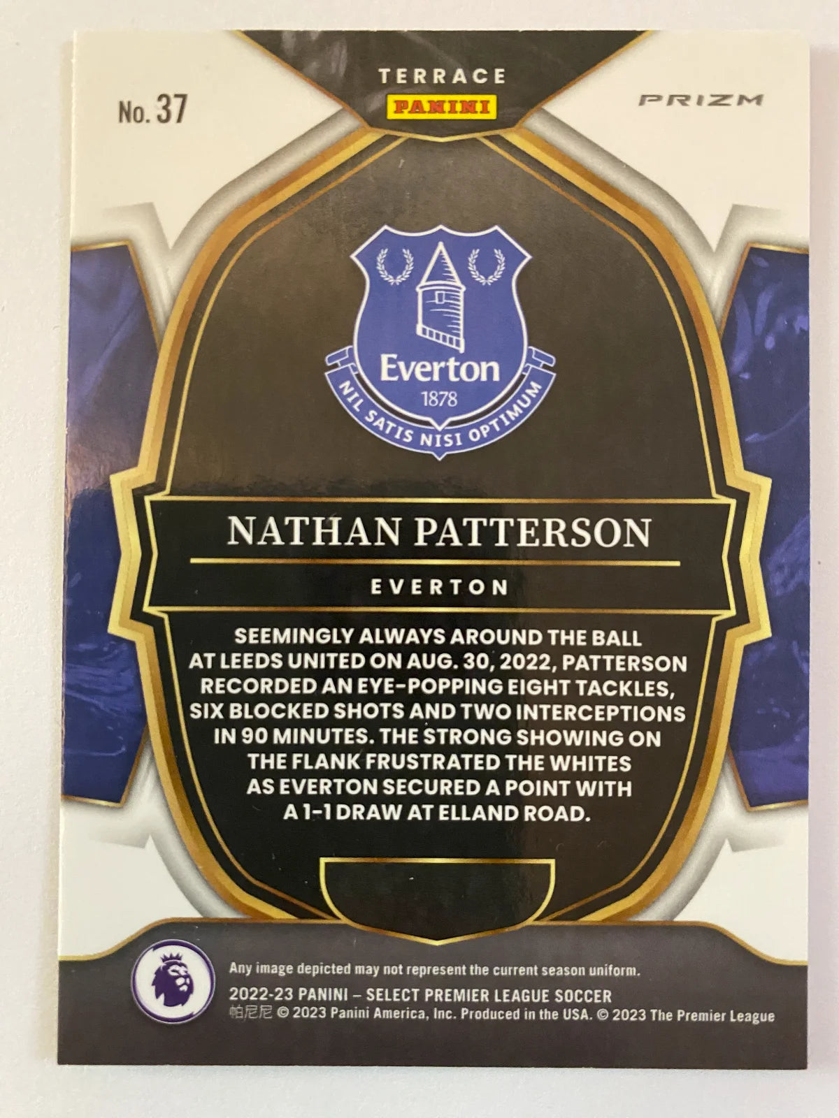 2022-23 Panini Select Premier League - Red #37 Nathan Patterson RC