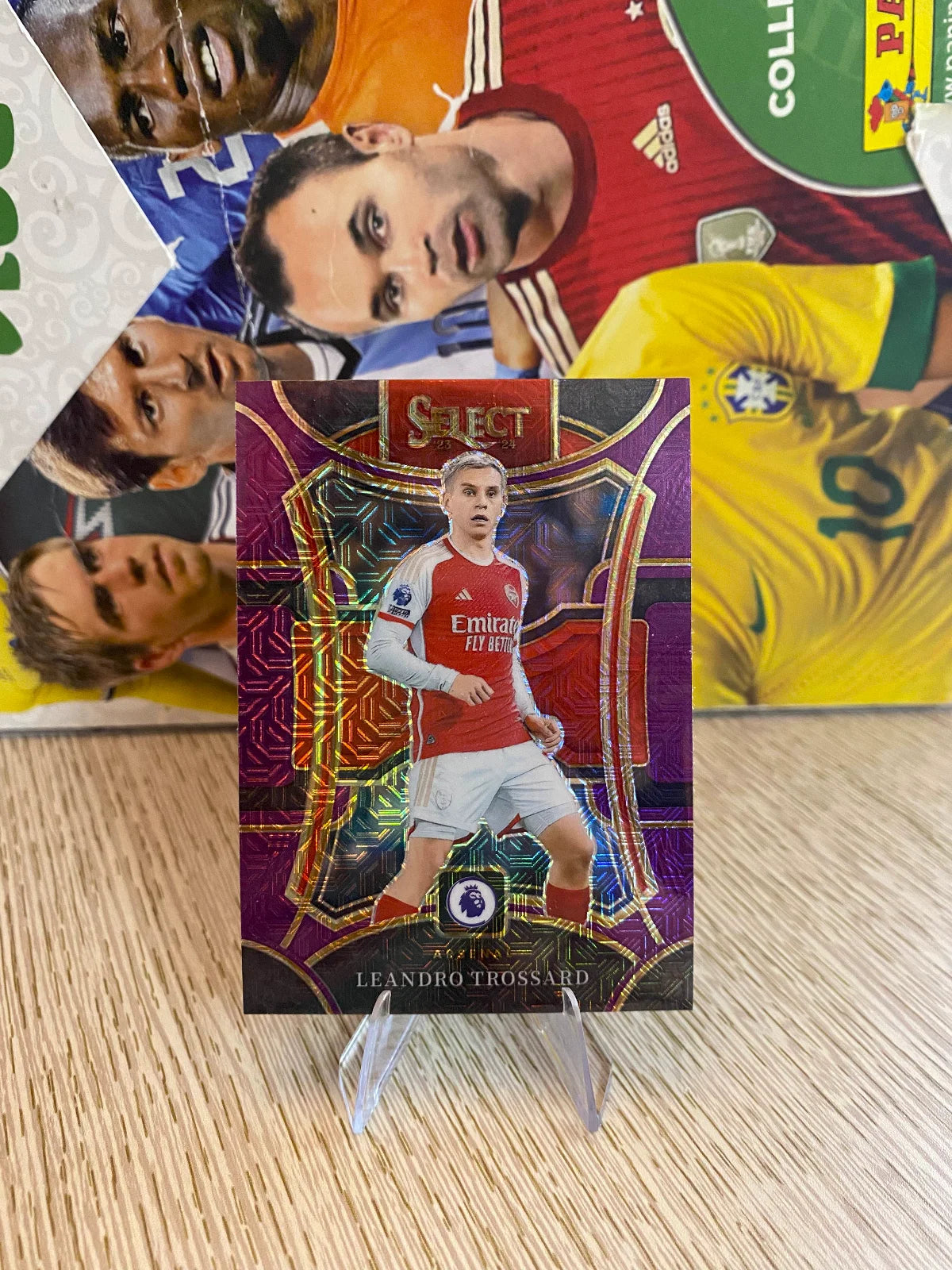 2023-24 Panini Select Premier League - Purple Mojo #109 Leandro Trossard