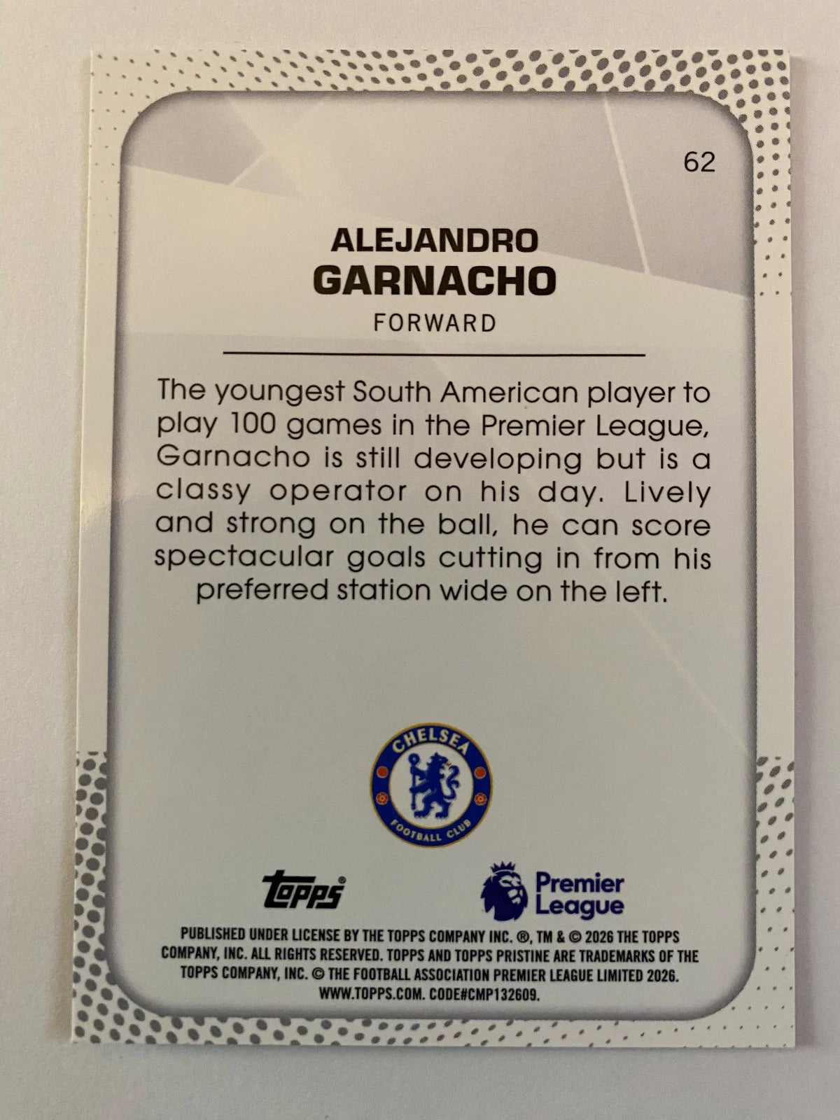 2025-26 Topps Pristine Premier League - #62 Alejandro Garnacho